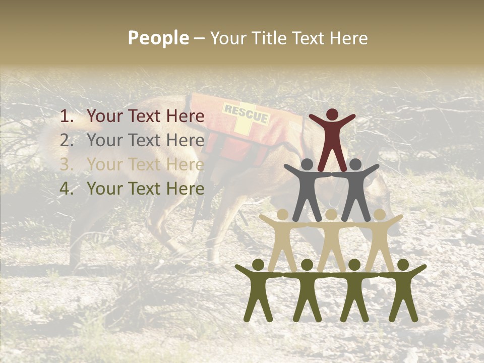 Senior  Elderly Touching PowerPoint Template