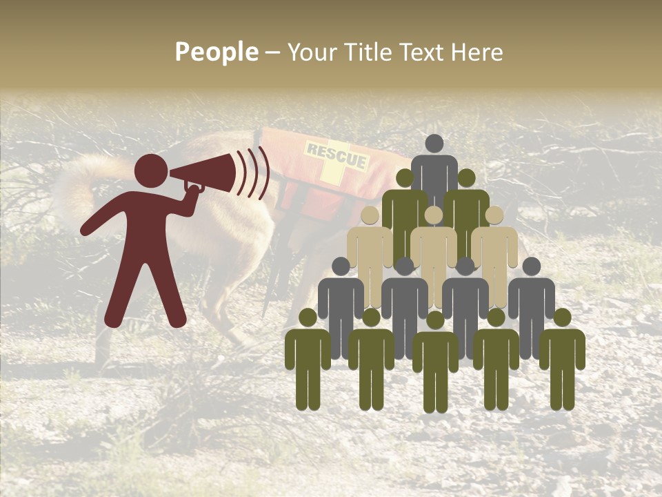 Senior  Elderly Touching PowerPoint Template