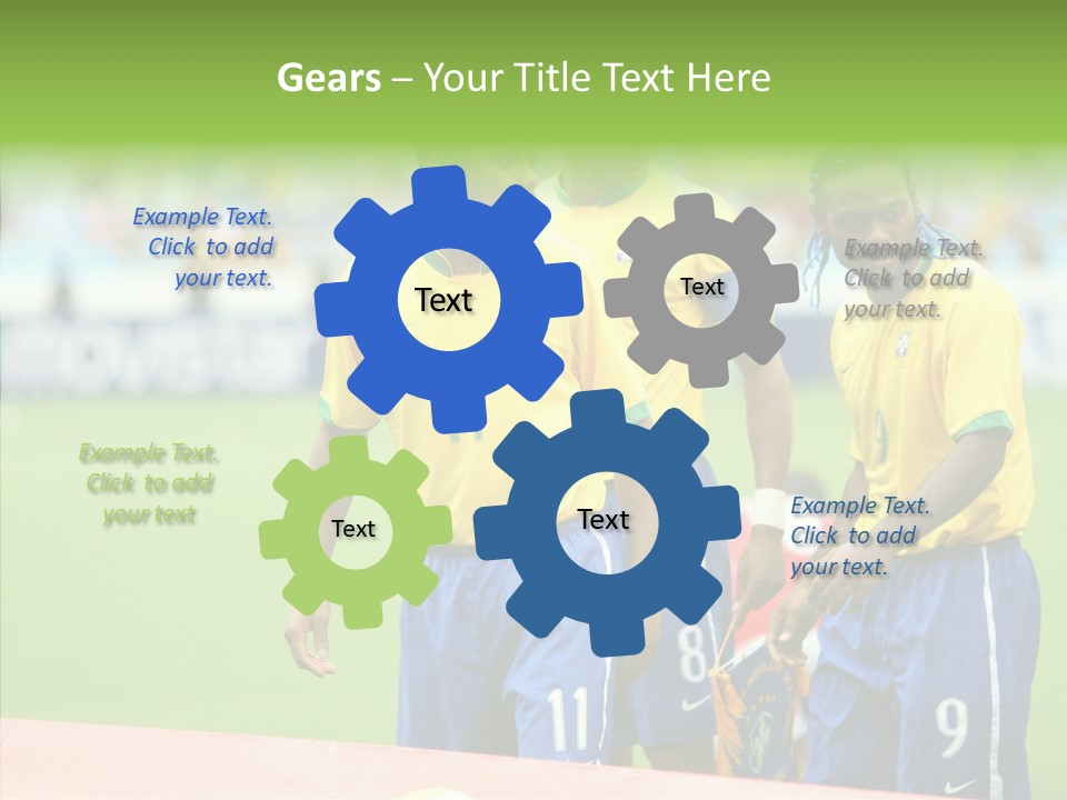 Touching White Background Close Up PowerPoint Template