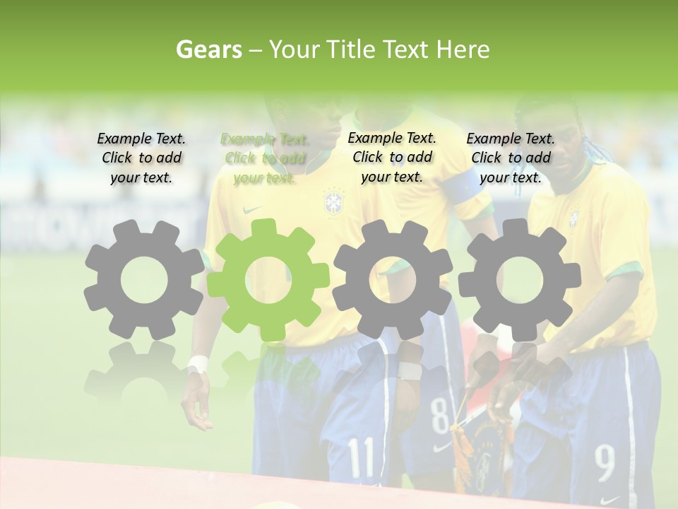 Touching White Background Close Up PowerPoint Template