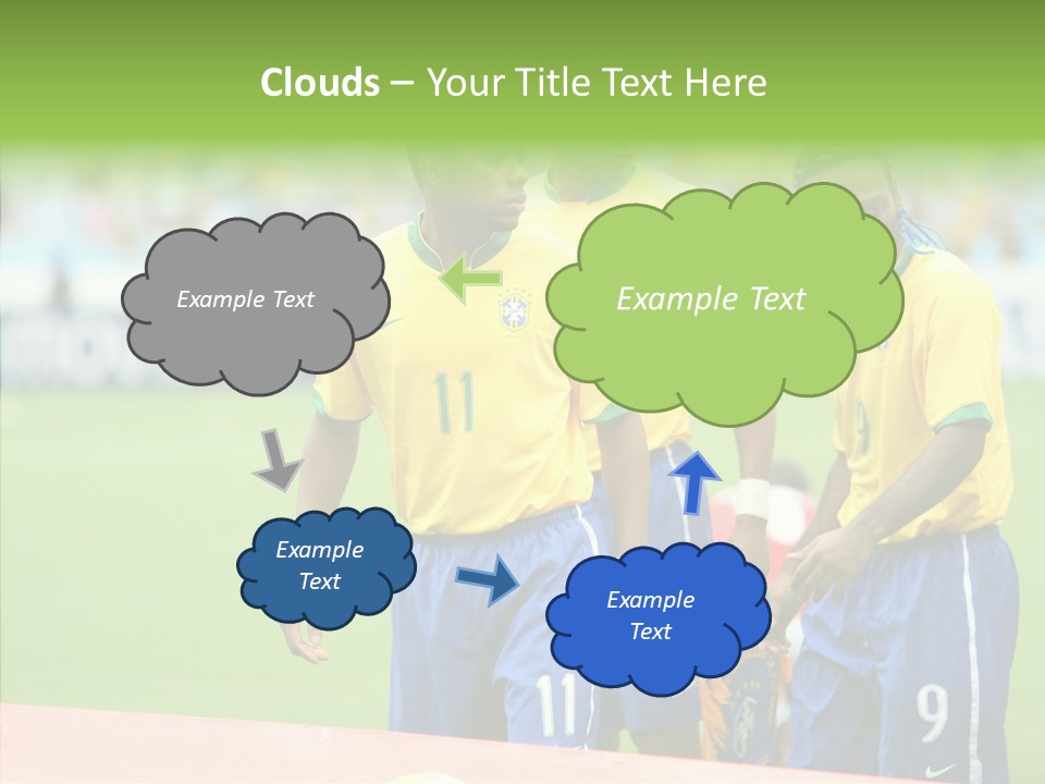 Touching White Background Close Up PowerPoint Template