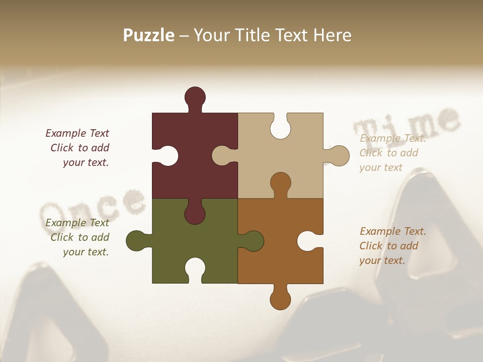 Elderly  White Background PowerPoint Template