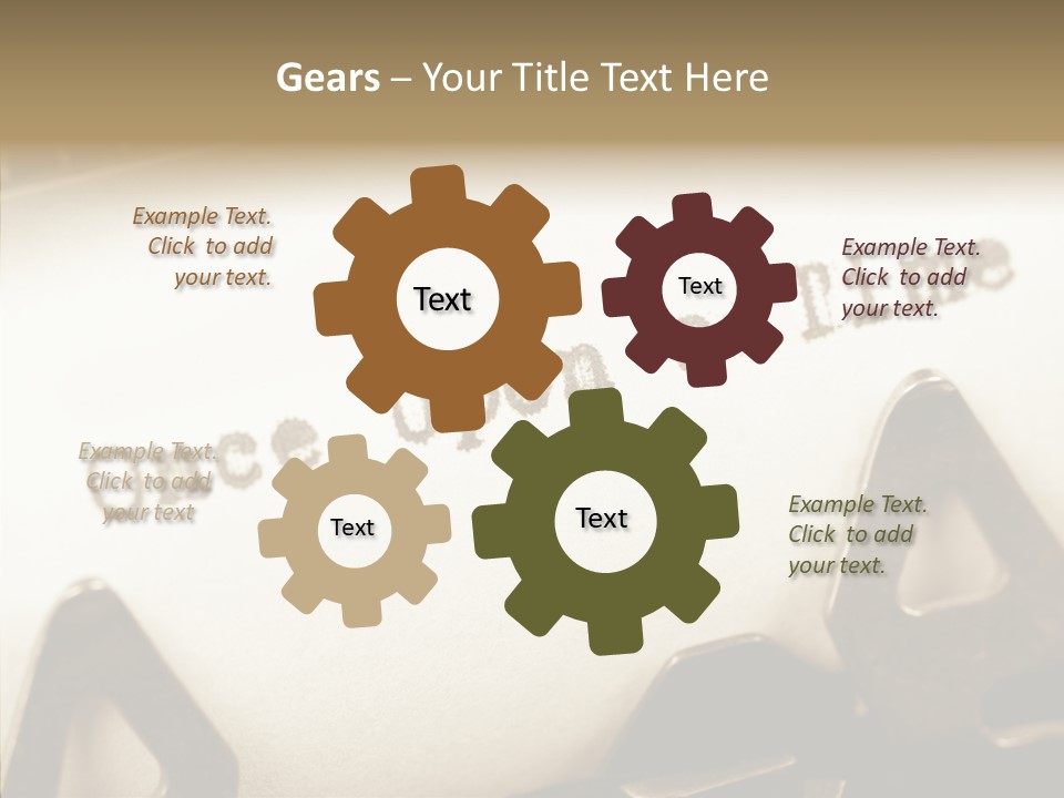 Elderly  White Background PowerPoint Template