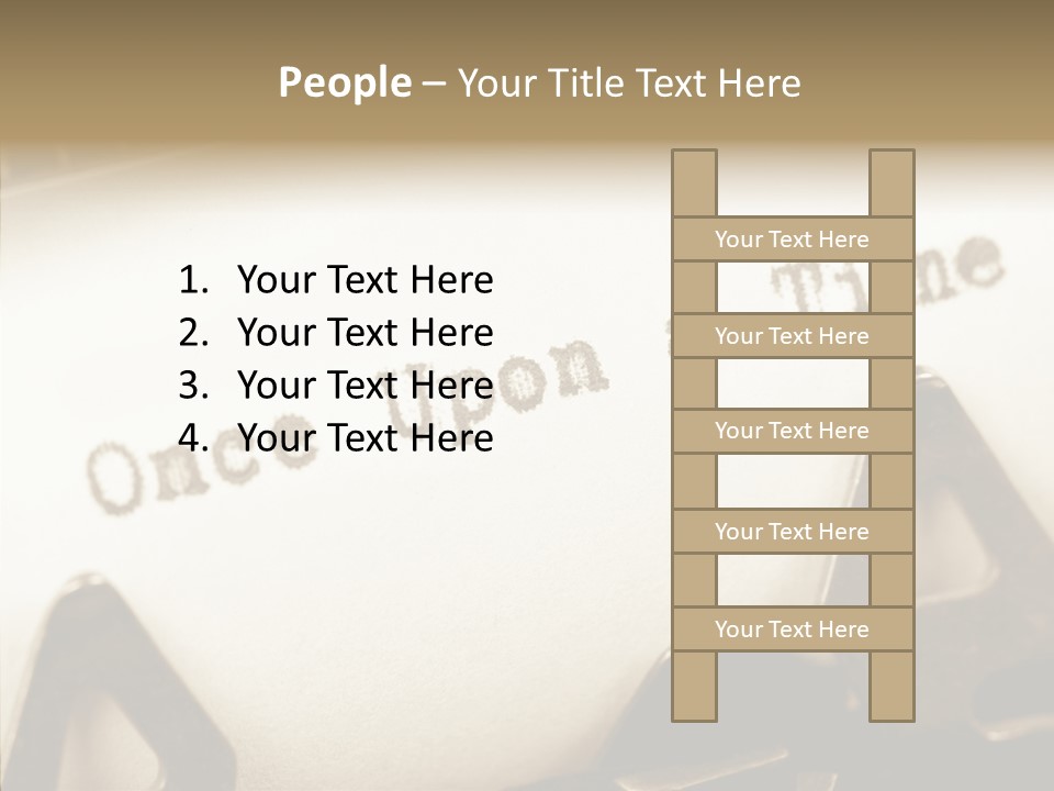 Elderly  White Background PowerPoint Template