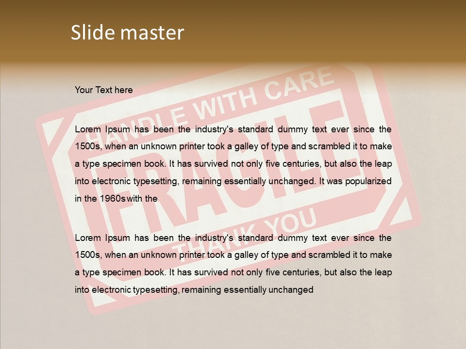 Young Finger Elder PowerPoint Template