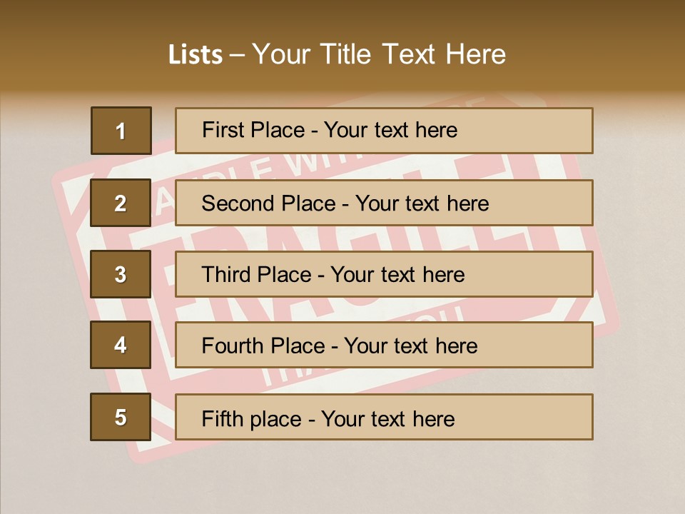 Young Finger Elder PowerPoint Template