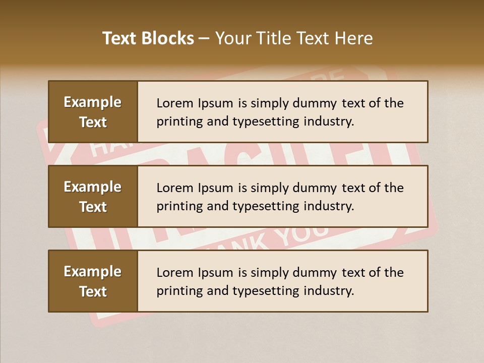 Young Finger Elder PowerPoint Template