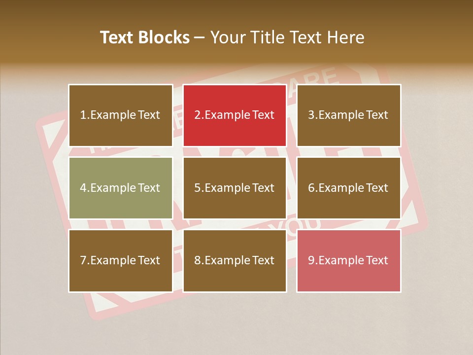 Young Finger Elder PowerPoint Template