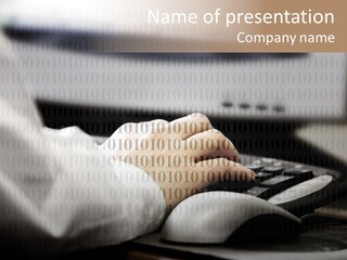 Helping Hand Young Close Up PowerPoint Template