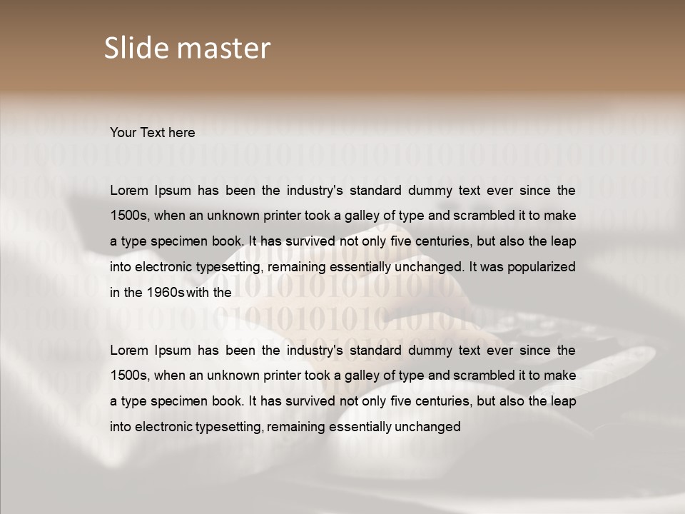 Helping Hand Young Close Up PowerPoint Template