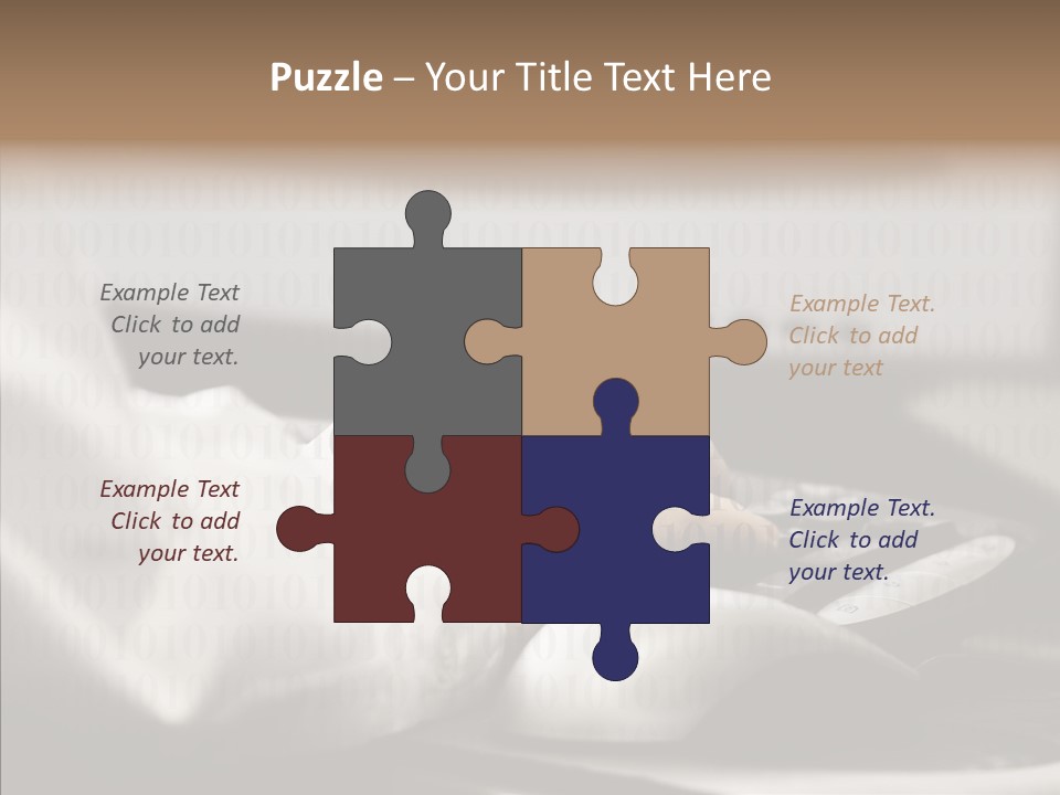 Helping Hand Young Close Up PowerPoint Template