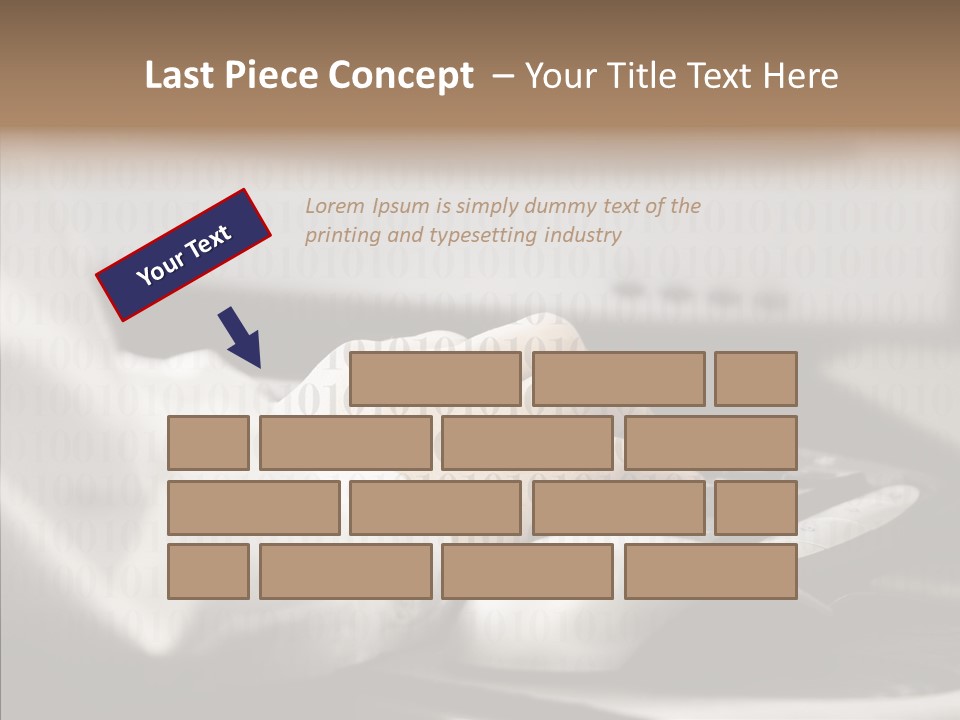 Helping Hand Young Close Up PowerPoint Template