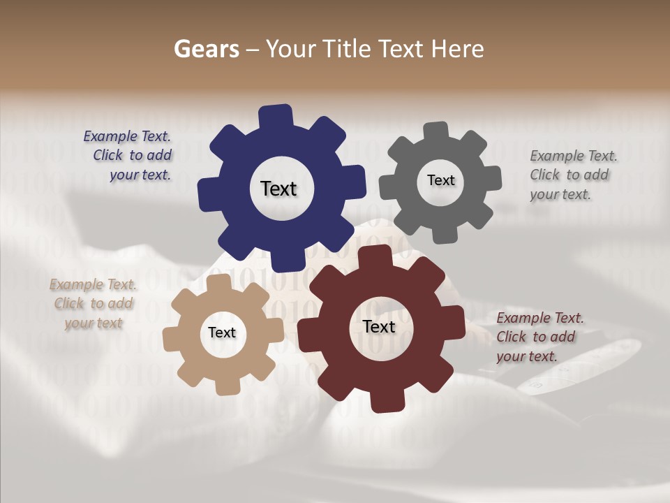 Helping Hand Young Close Up PowerPoint Template