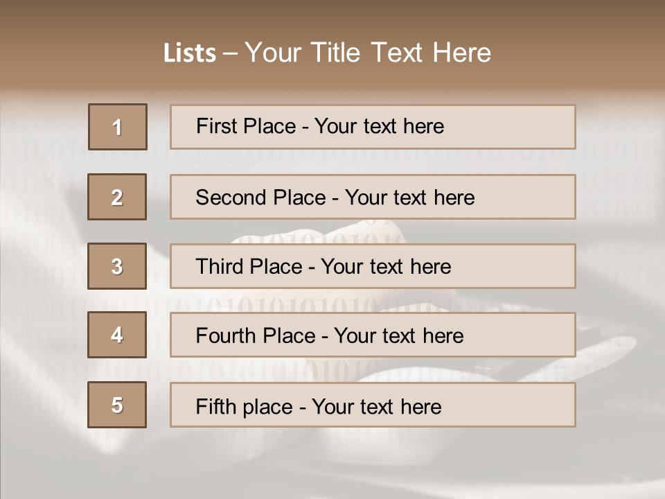Helping Hand Young Close Up PowerPoint Template