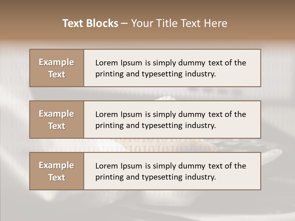 Helping Hand Young Close Up PowerPoint Template