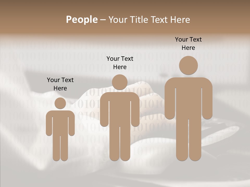 Helping Hand Young Close Up PowerPoint Template