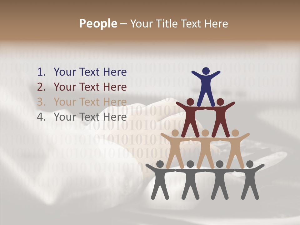 Helping Hand Young Close Up PowerPoint Template