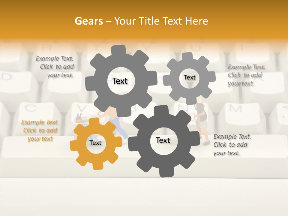 Senior  Young Closeup PowerPoint Template