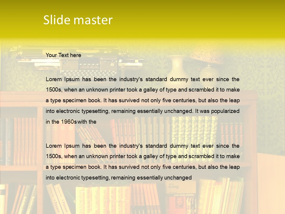 Touching Hand Old PowerPoint Template