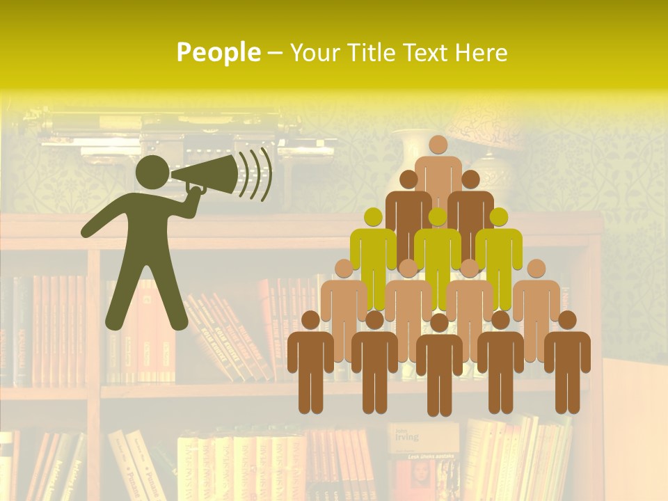 Touching Hand Old PowerPoint Template