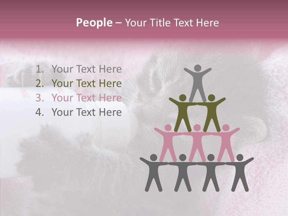 Young Finger White Background PowerPoint Template