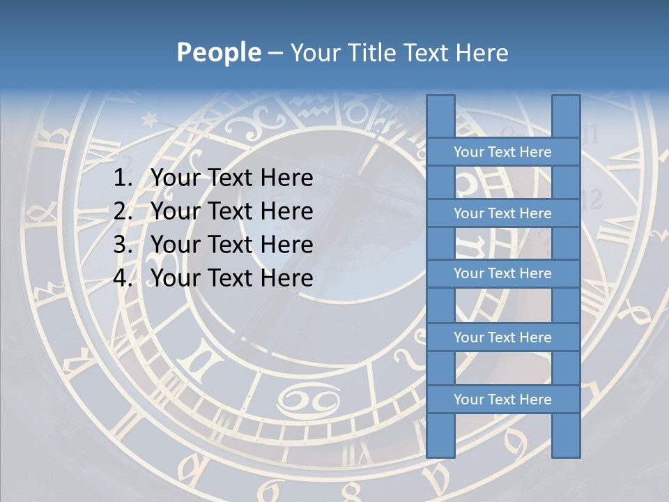 Senior  Elderly White Background PowerPoint Template