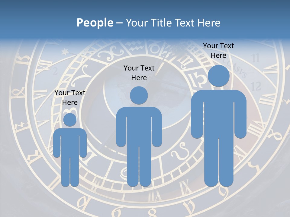 Senior  Elderly White Background PowerPoint Template