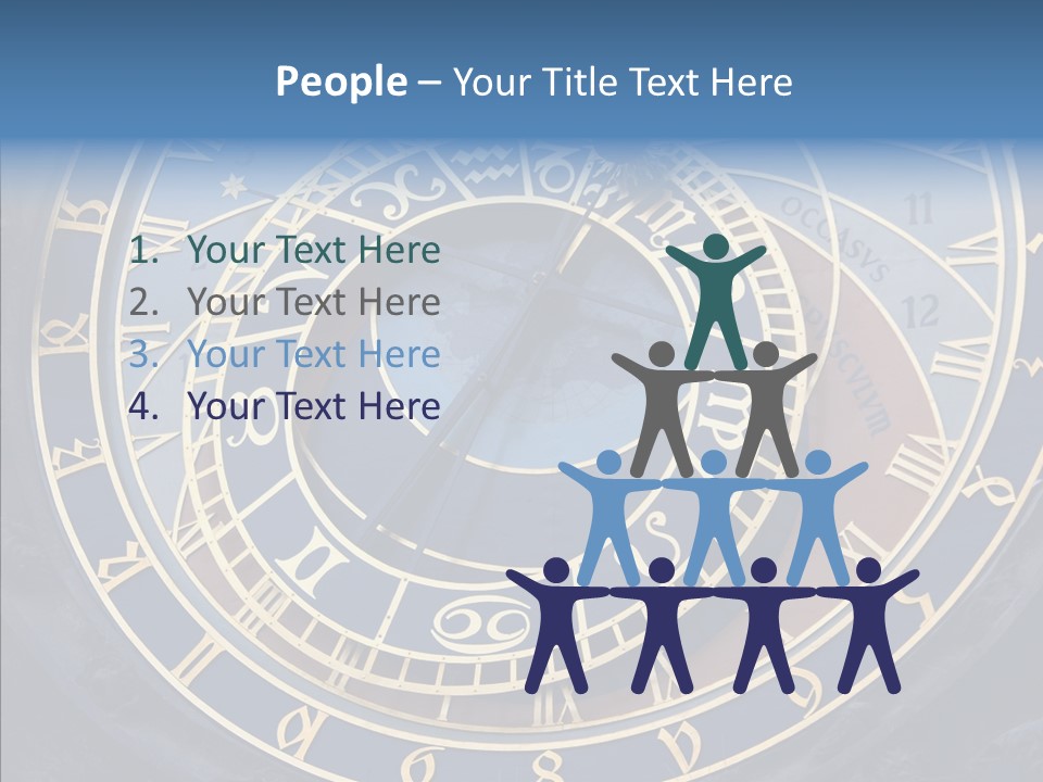 Senior  Elderly White Background PowerPoint Template