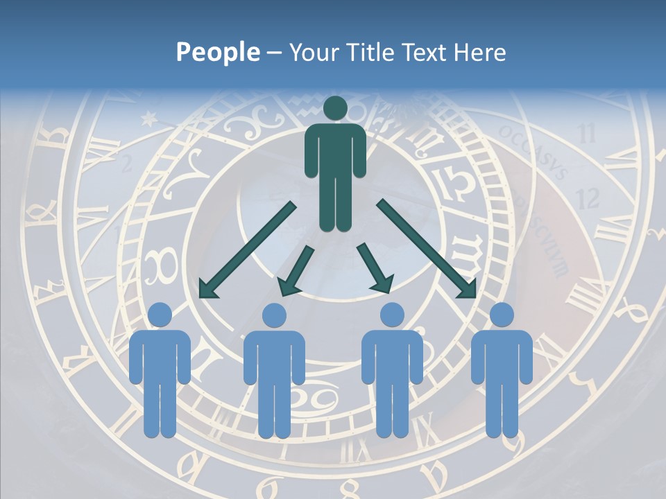 Senior  Elderly White Background PowerPoint Template