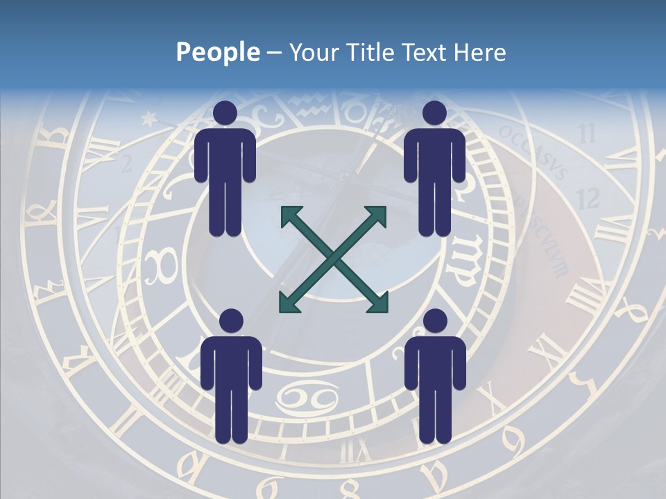 Senior  Elderly White Background PowerPoint Template