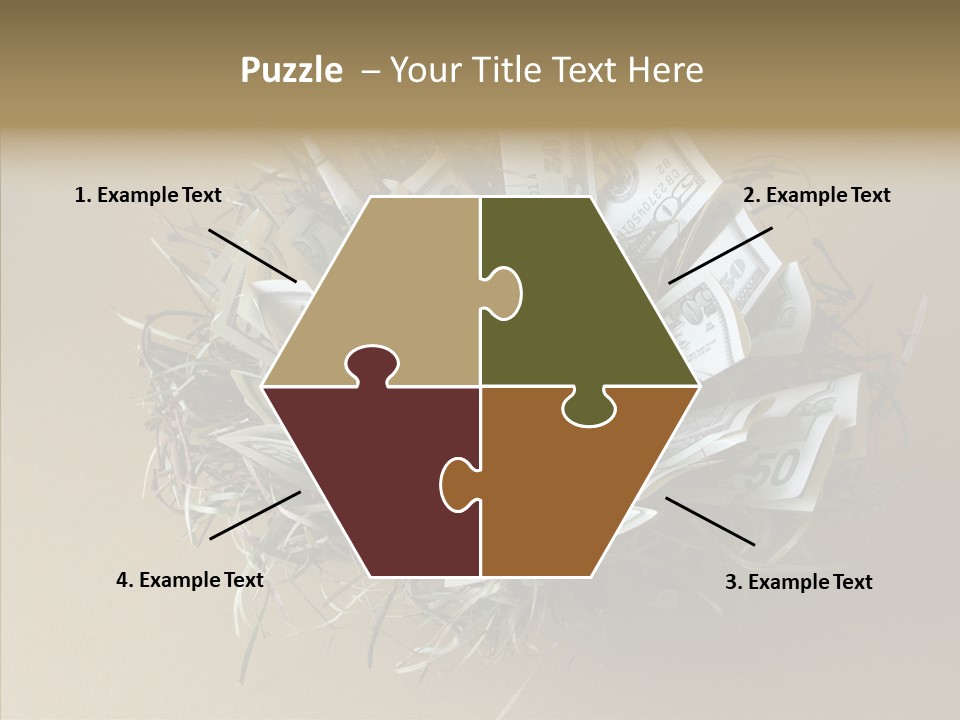 Elderly Finger White Background PowerPoint Template