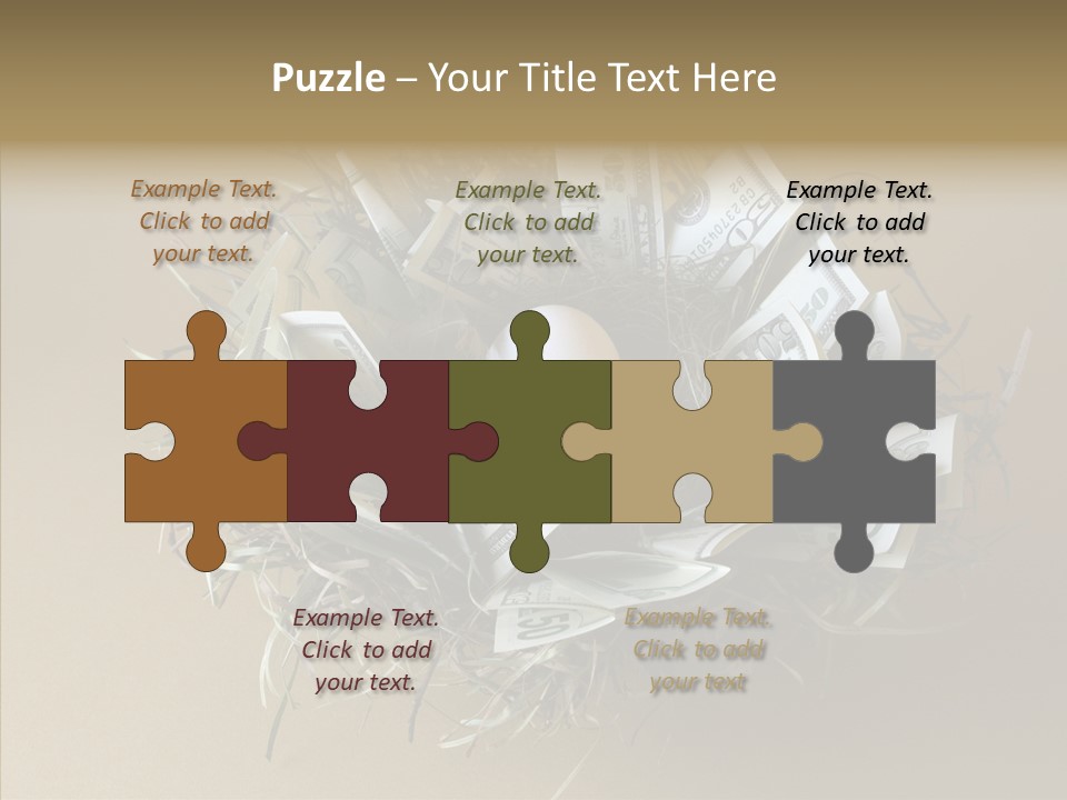 Elderly Finger White Background PowerPoint Template