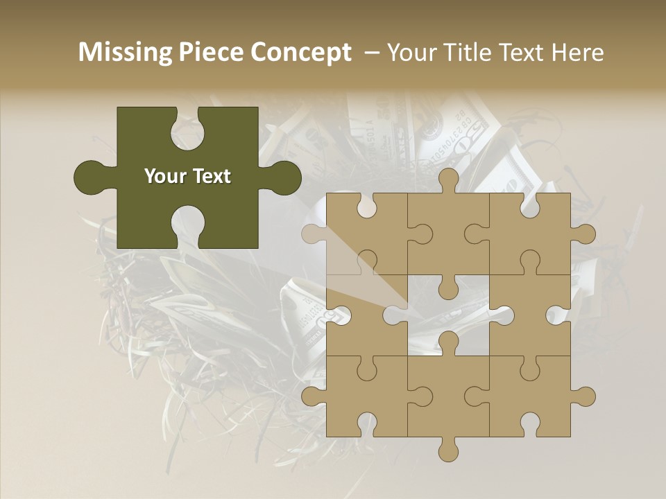 Elderly Finger White Background PowerPoint Template