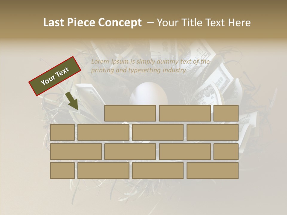 Elderly Finger White Background PowerPoint Template