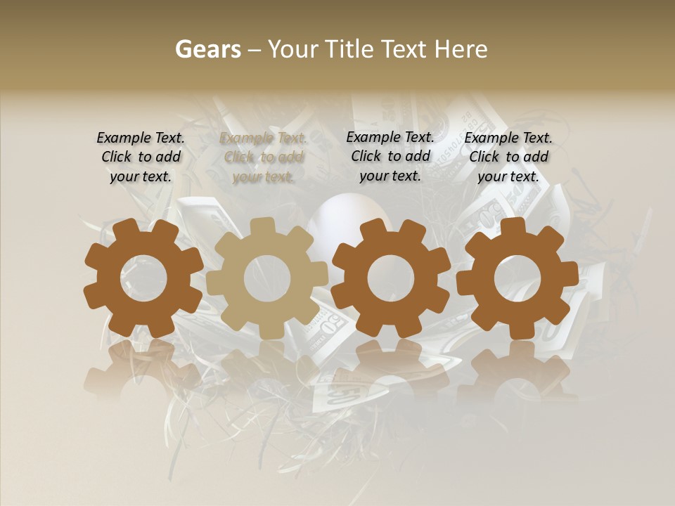 Elderly Finger White Background PowerPoint Template