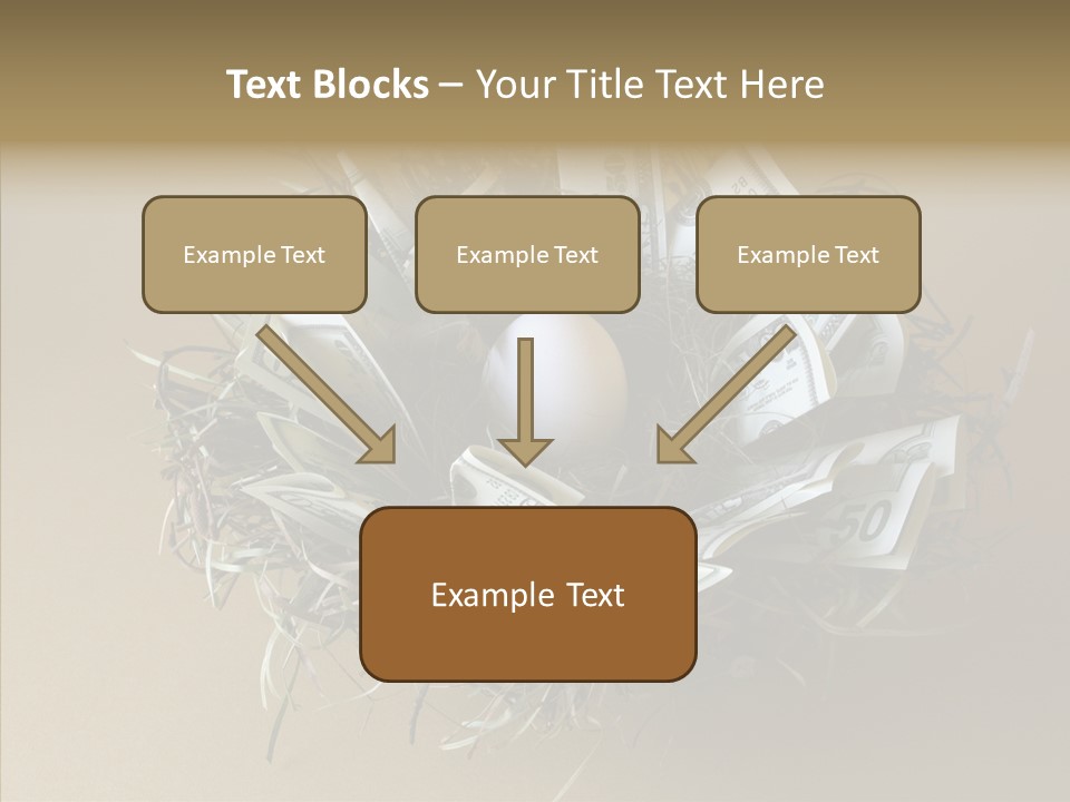 Elderly Finger White Background PowerPoint Template