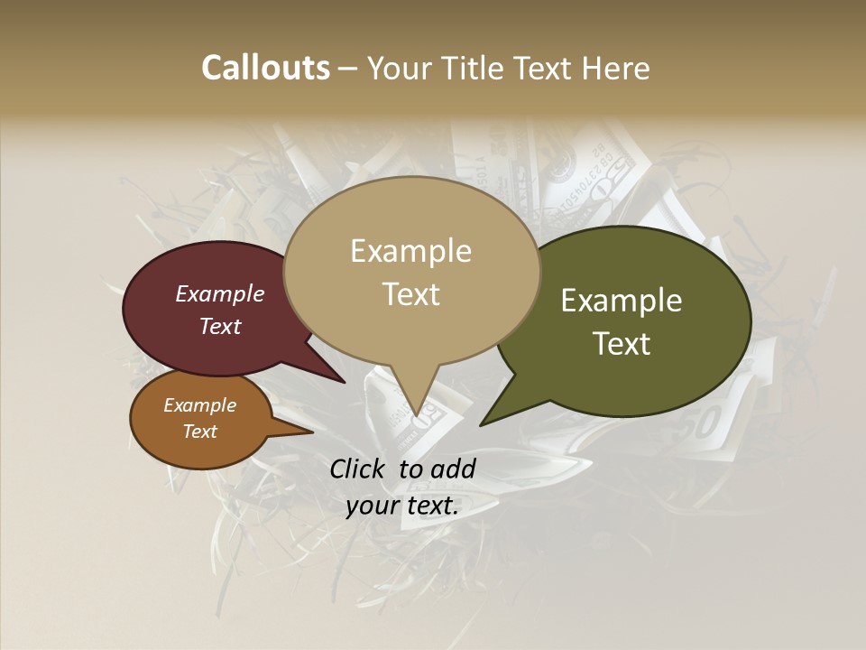 Elderly Finger White Background PowerPoint Template