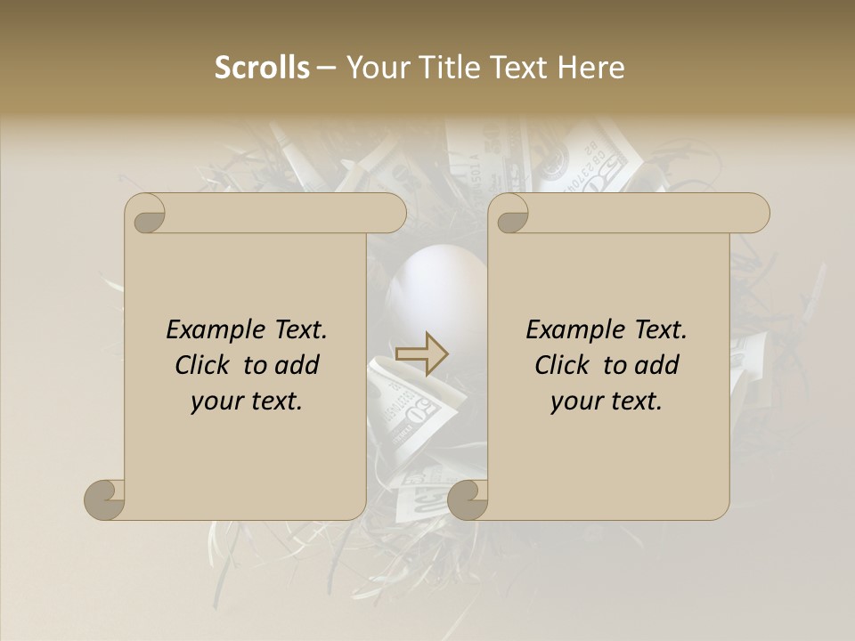 Elderly Finger White Background PowerPoint Template