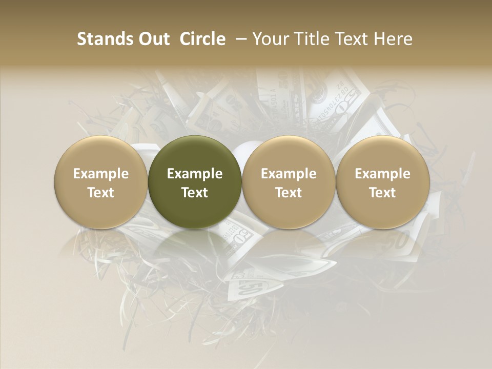 Elderly Finger White Background PowerPoint Template