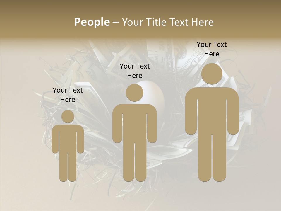 Elderly Finger White Background PowerPoint Template