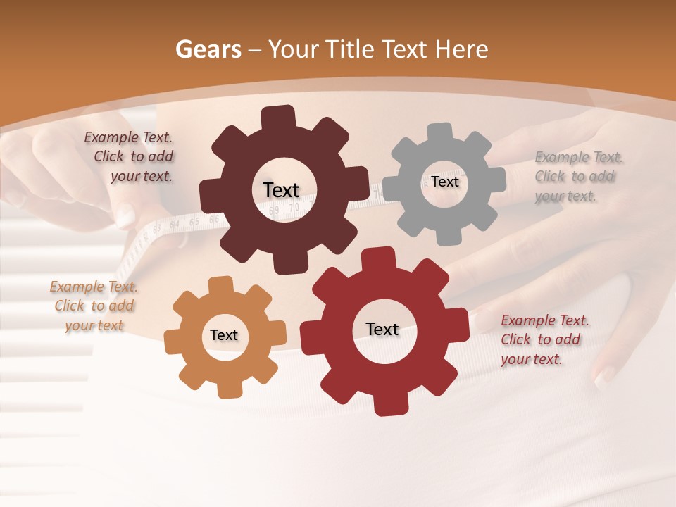 Senior  White Background Women PowerPoint Template