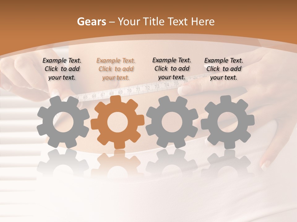 Senior  White Background Women PowerPoint Template