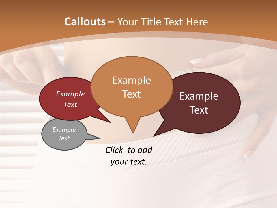 Senior  White Background Women PowerPoint Template