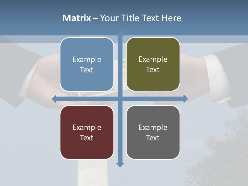 Sharing Hold Two PowerPoint Template