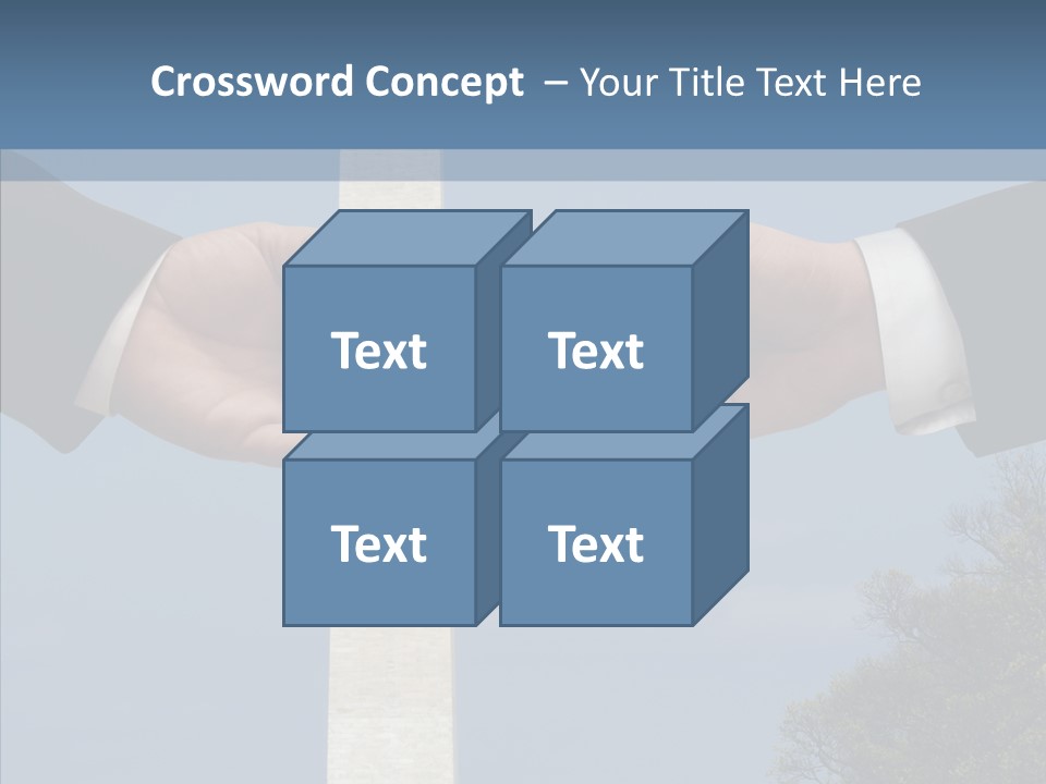 Sharing Hold Two PowerPoint Template