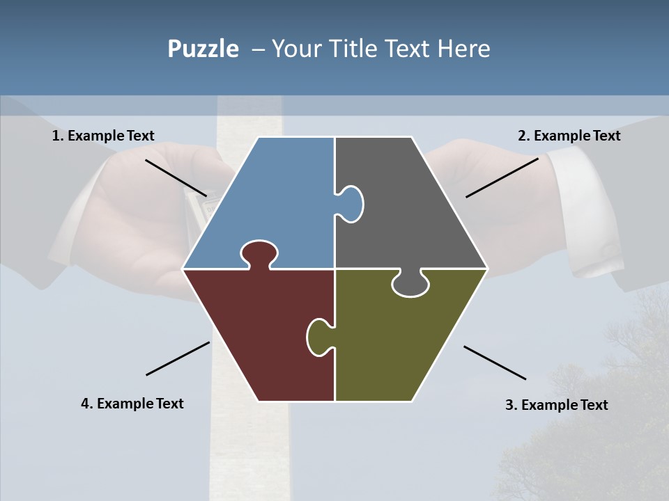 Sharing Hold Two PowerPoint Template