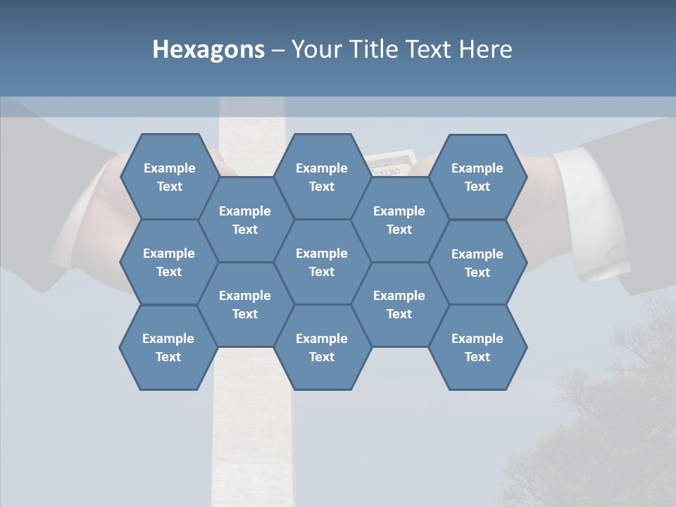 Sharing Hold Two PowerPoint Template