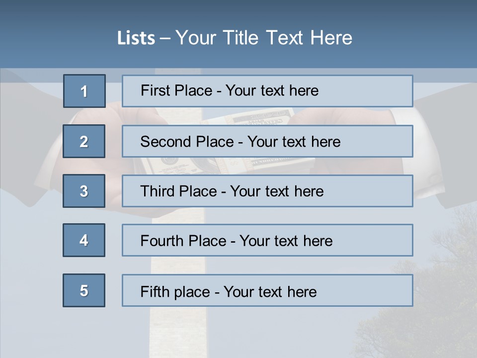 Sharing Hold Two PowerPoint Template