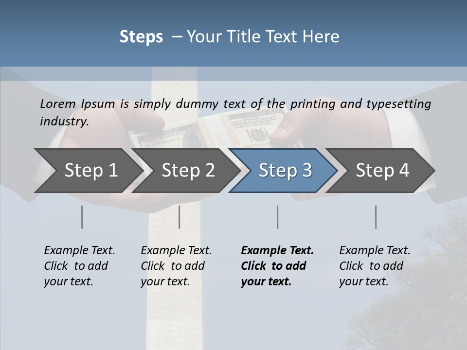 Sharing Hold Two PowerPoint Template