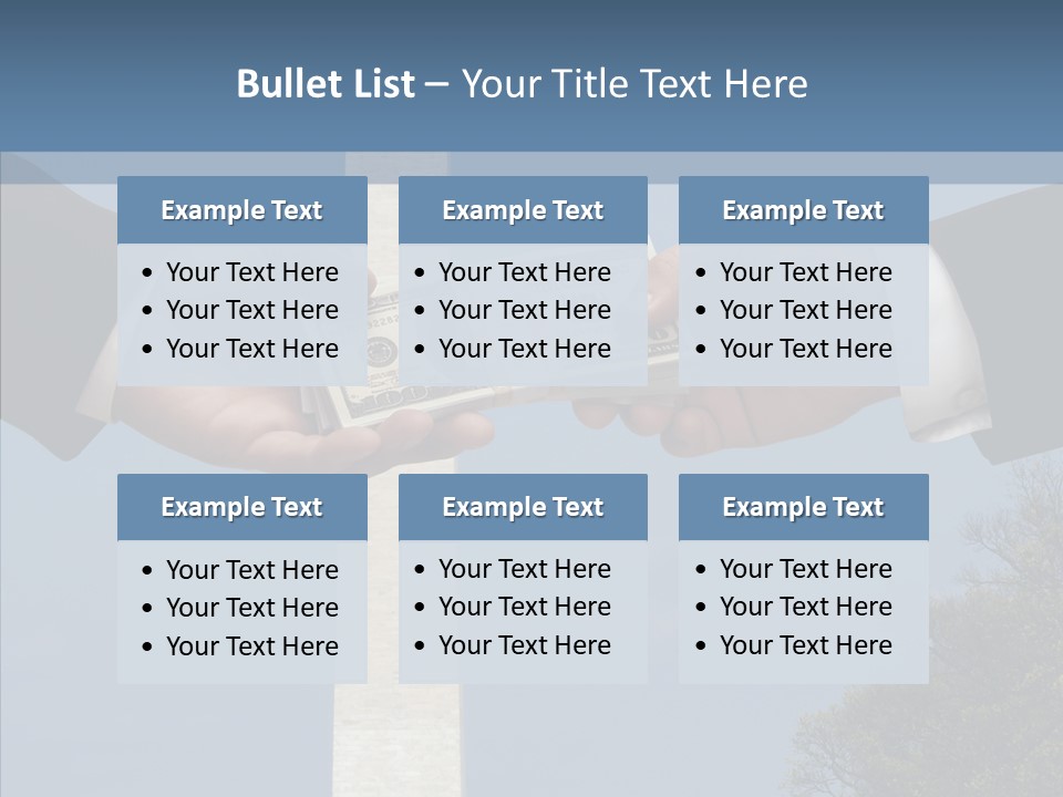 Sharing Hold Two PowerPoint Template